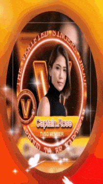 a picture of captain rose tvsg member in a circle