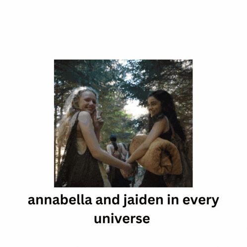 annabella and jaiden in every universe is written on a white background