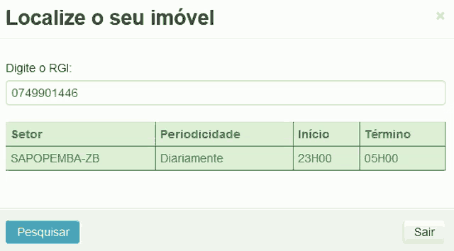 a screenshot of a web page that says localiza o seu imóvel