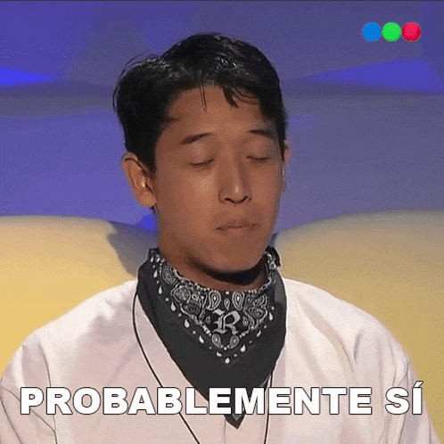a man wearing a bandana says probablemente si in spanish