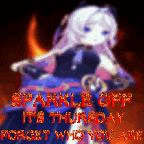 a poster that says sparkle off it 's thursday
