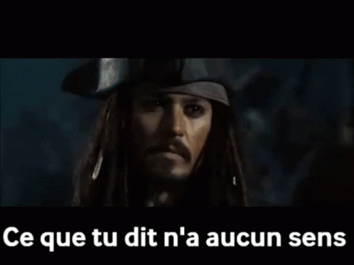 Jack Sparrow Ce Que Tu Dit Na Aucun Sens GIF - Jack Sparrow Ce Que Tu Dit Na Aucun Sens GIFs