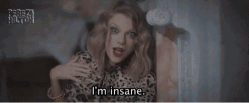 a woman says i 'm insane while wearing a leopard print shirt