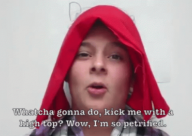 Sammy Keyes GIF - Whatcha Gonna Do Kickme With A Hight Top Converse Hight Top GIFs