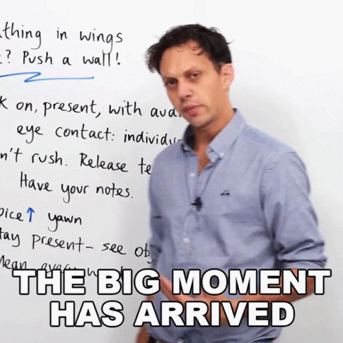 The Big Moment Has Arrived Benjamin GIF - The Big Moment Has Arrived Benjamin Engvid GIFs