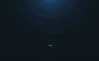 a pixel art of lightning coming out of a hole in the ground