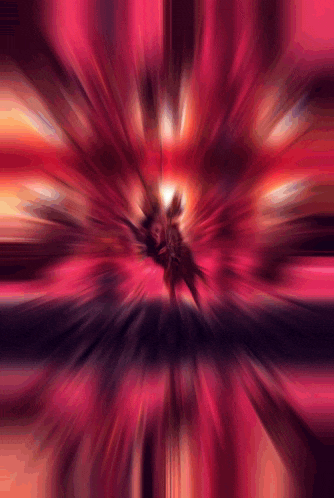 a blurred image of a person standing in a circle