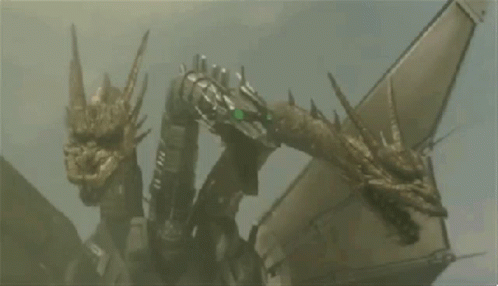 Godzilla Godzilla Vs King Ghidorah GIF - Godzilla Godzilla Vs King Ghidorah Mecha King Ghidorah GIFs