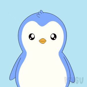a penguin is holding a box full of stuffed penguins
