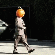 Halloween Pumpkin Head GIF - Halloween Pumpkin Head Office Guy GIFs