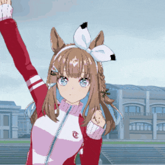 a pixel art drawing of a girl with a bow on her head