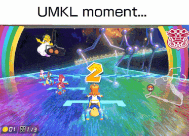 a screenshot of a video game with the words umkl moment below it