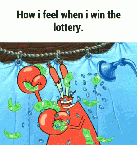 How I Feel When I Win The Lottery GIF - Mr Krabs Showering Money GIFs