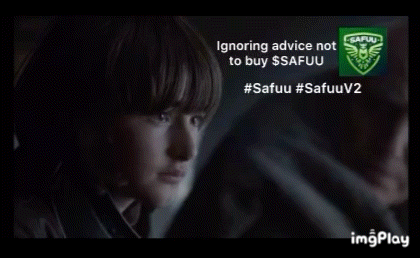 a picture of a person with the words ignoring advice not to buy safuu
