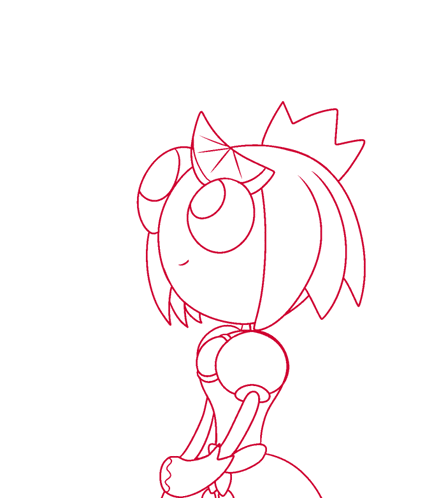a drawing of a girl wearing a crown