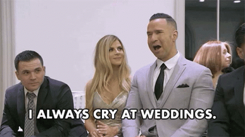 I Always Cry At Weddings The Situation GIF - I Always Cry At Weddings The Situation Mike Sorrentino GIFs