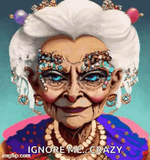 Crazy Old Lady Jewelry GIF - Crazy Old Lady Jewelry Crazy GIFs
