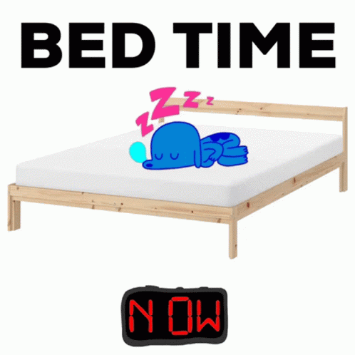 Bed Time Its Bed Time GIF