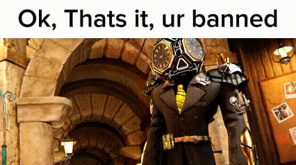 Thats It Ur Banned You Are Banned GIF - Thats It Ur Banned You Are Banned Tall Clockman GIFs