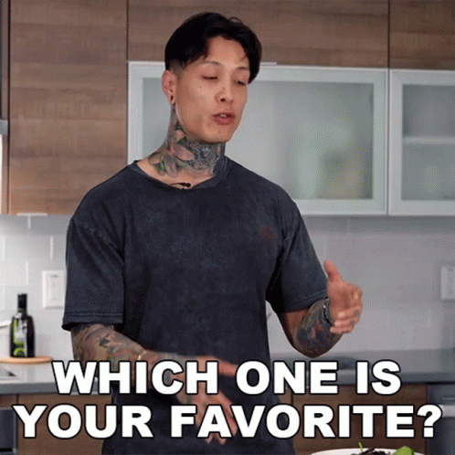 Which One Is Your Favorite Chris Heria GIF - Which One Is Your Favorite Chris Heria Which One Do You Prefer GIFs