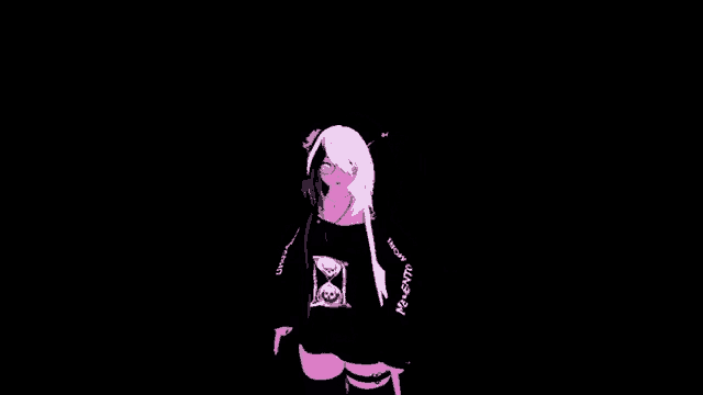 a 3d rendering of a girl in a pink dress