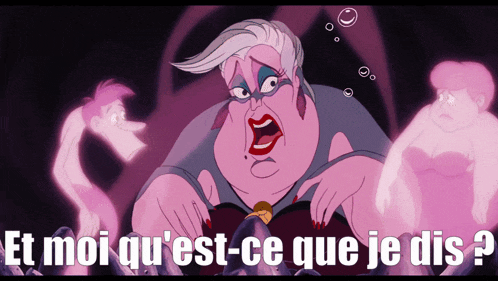 a cartoon of a woman with the words et moi qu'est-ce que je dis below her
