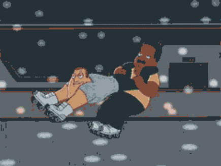 a cartoon of peter griffin and gary griffin