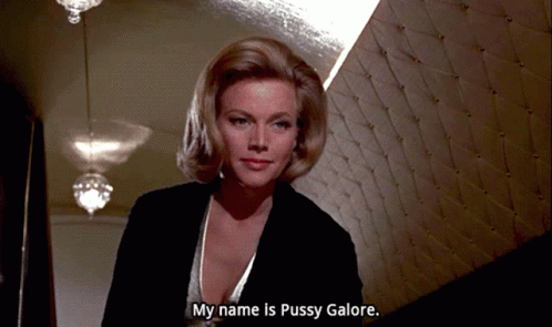Bond Girl Pussy Galore GIF - Bond Girl Pussy Galore My Name Is GIFs