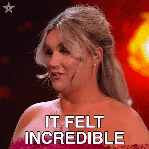 It Felt Incredible Amy Lou GIF - It Felt Incredible Amy Lou Britains Got Talent GIFs
