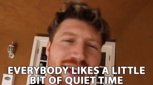 Everybody Likes A Little Bit Of Quiet Time Quality Time GIF