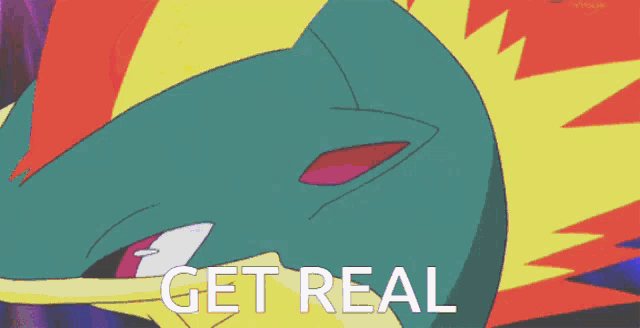 a colorful background with the words " get real " on it