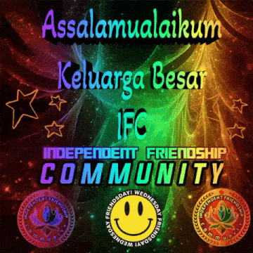 an advertisement for an independent friendship community with a smiley face