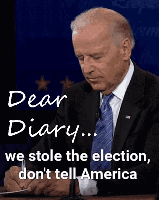 a man in a suit and tie is writing on a piece of paper that says " dear diary "