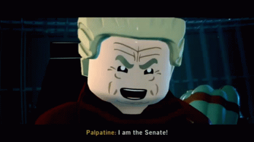 Lego Star Wars Palpatine GIF - Lego Star Wars Palpatine I Am The Senate GIFs