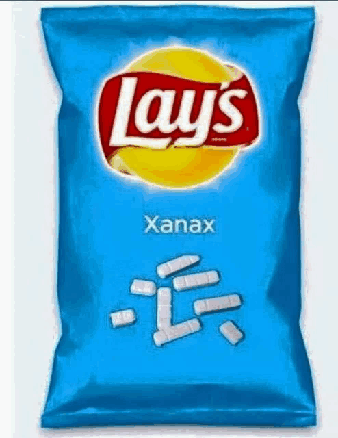 a bag of lays chips that looks like xanax