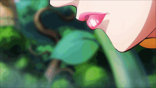 a close up of a woman 's mouth with pink lips