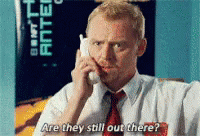 Simon Pegg Shawn Of The Dead GIF - Simon Pegg Shawn Of The Dead Are They Still Out There GIFs