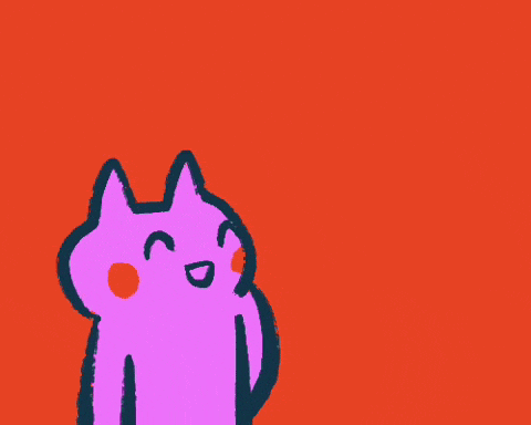 a drawing of a cat with the words you 're amazing above it