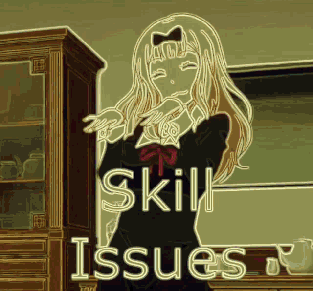 Party Anime Girl GIF - Party Anime Girl Skill Issue GIFs