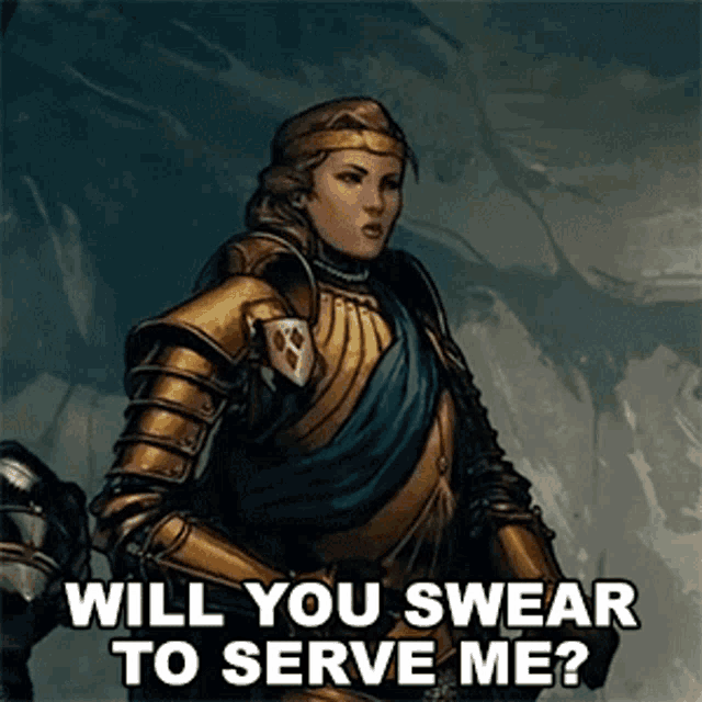 Will You Swear To Serve Me Meve GIF - Will You Swear To Serve Me Meve The Witcher GIFs