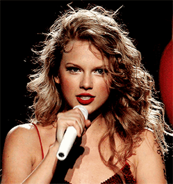 Taylor Swift Chin Up GIF - Taylor Swift Chin Up Mic GIFs
