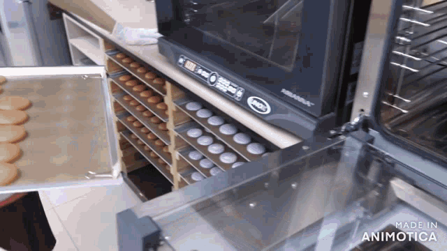 a machine that says made in animatica on the bottom of it