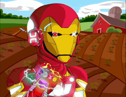 Xbot Iron Man GIF - Xbot Iron Man Infinity Snap GIFs