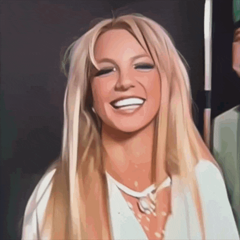 a woman with blonde hair is smiling and wearing a white top