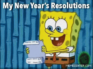 My New Year'S Resolutions GIF - Spongebob Newyearsresolution Garry GIFs