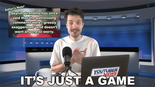 Its Just A Game Benedict Townsend GIF - Its Just A Game Benedict Townsend Youtuber News GIFs