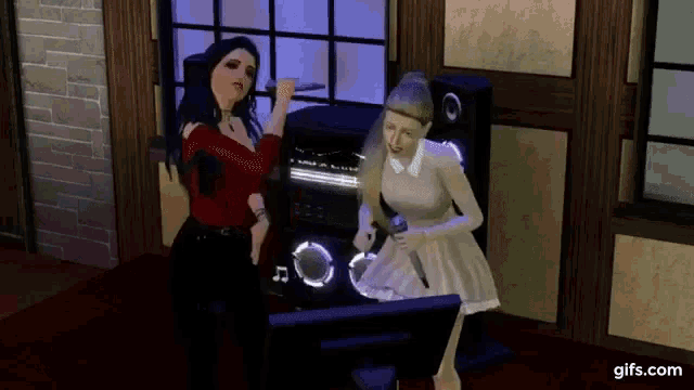 The Sims Singing GIF - The Sims Singing Cantare GIFs