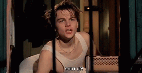 Leonardo Di Caprio Shut Up GIF - Leonardo Di Caprio Shut Up Angry GIFs