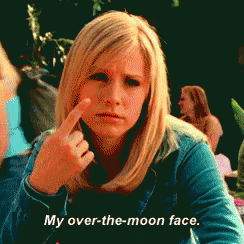 Kristenbell Veronicamars GIF - Kristenbell Veronicamars Over The Moon Face GIFs