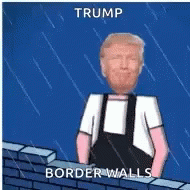 Trump Building Walls GIF - Trump Building Walls Smug GIFs